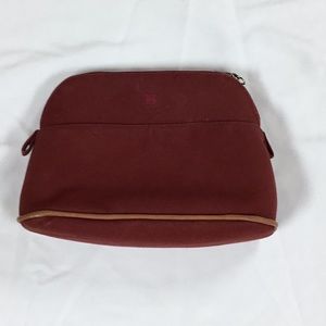 Hermes canvas cosmetic pouch